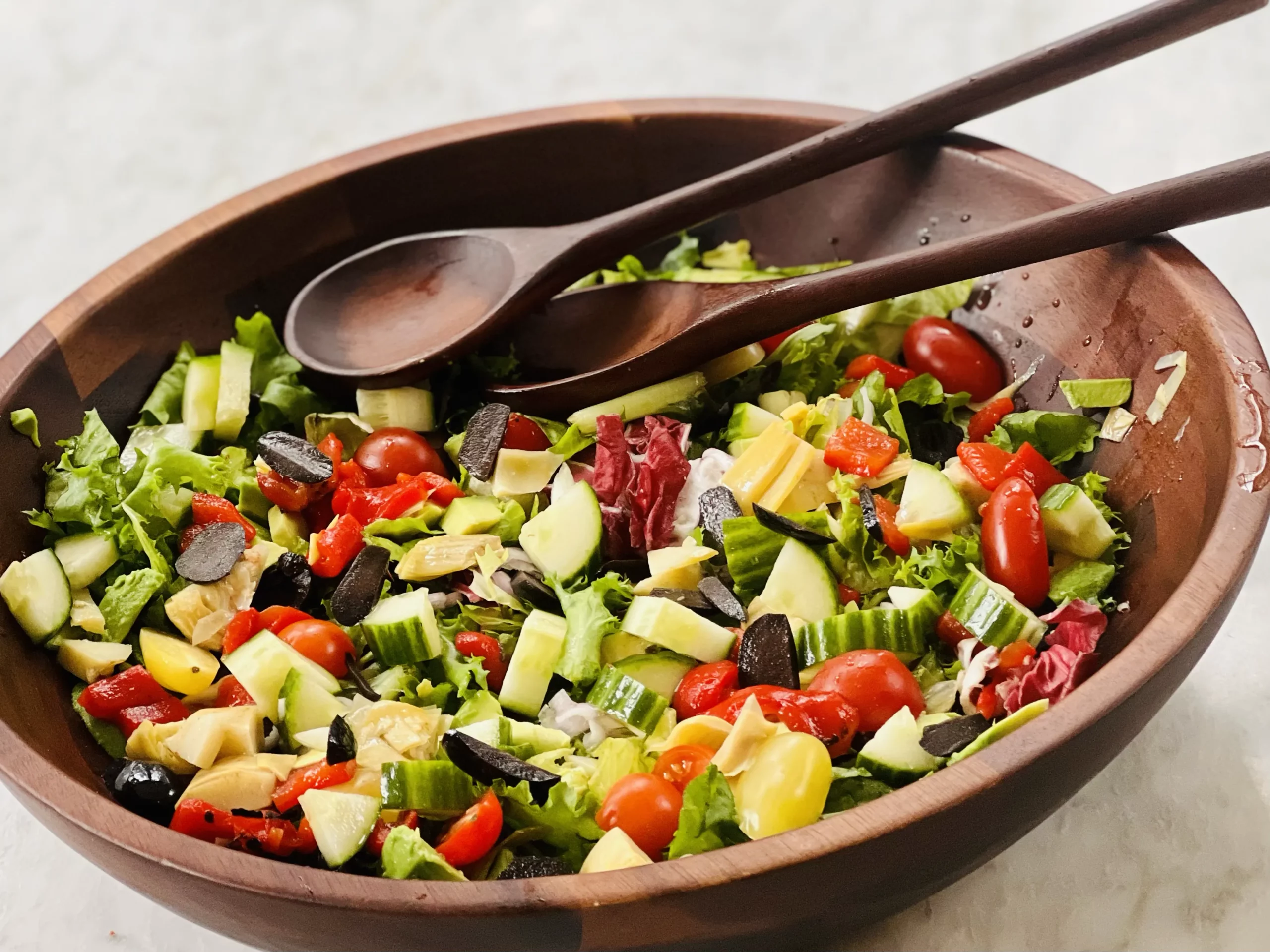Antipasto Salad with Muffuletta Dressing