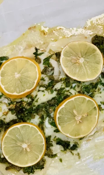 Tilapia with Fresh Herbs and Lemon