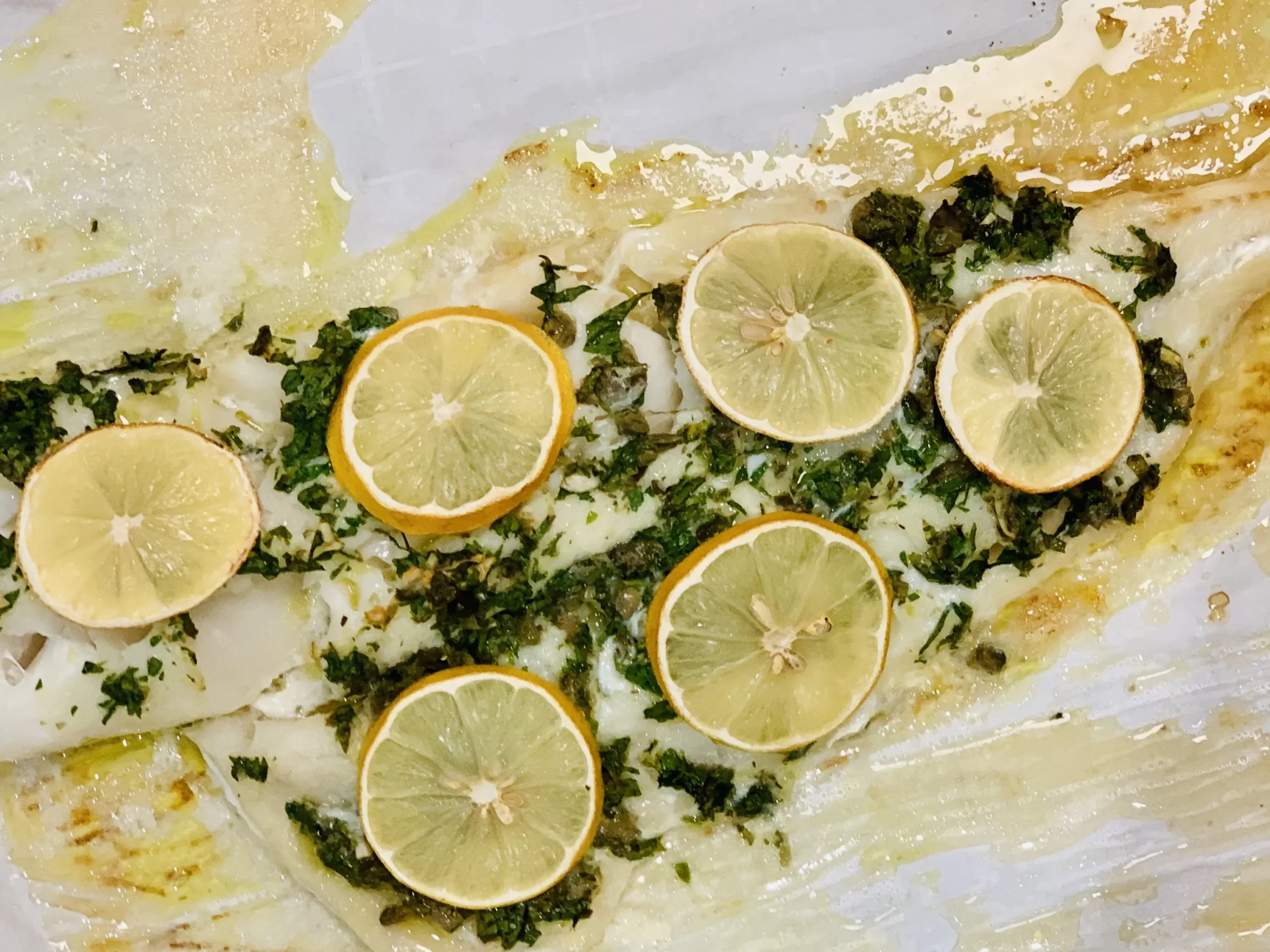 Tilapia with Fresh Herbs and Lemon