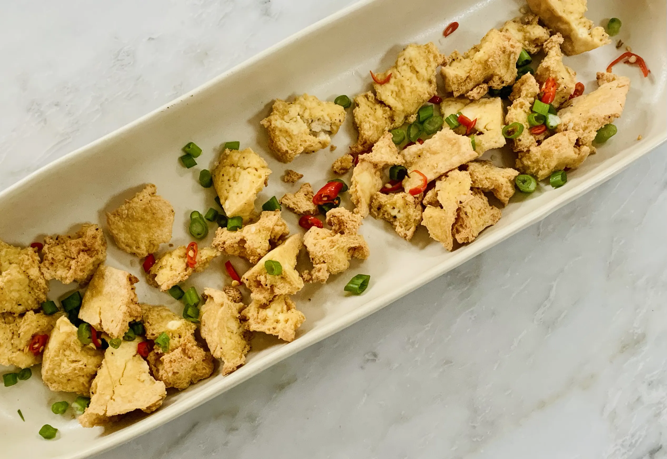 Crispy Air Fried Tofu