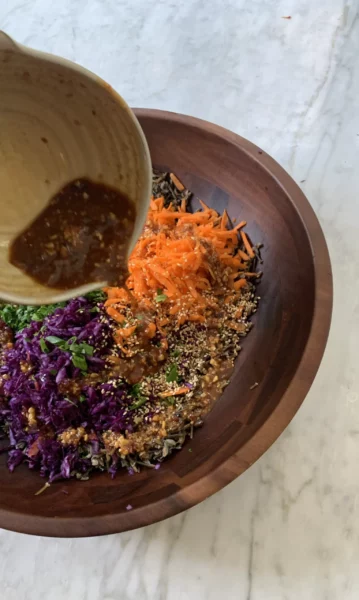 Miso Ginger Wild Rice Salad