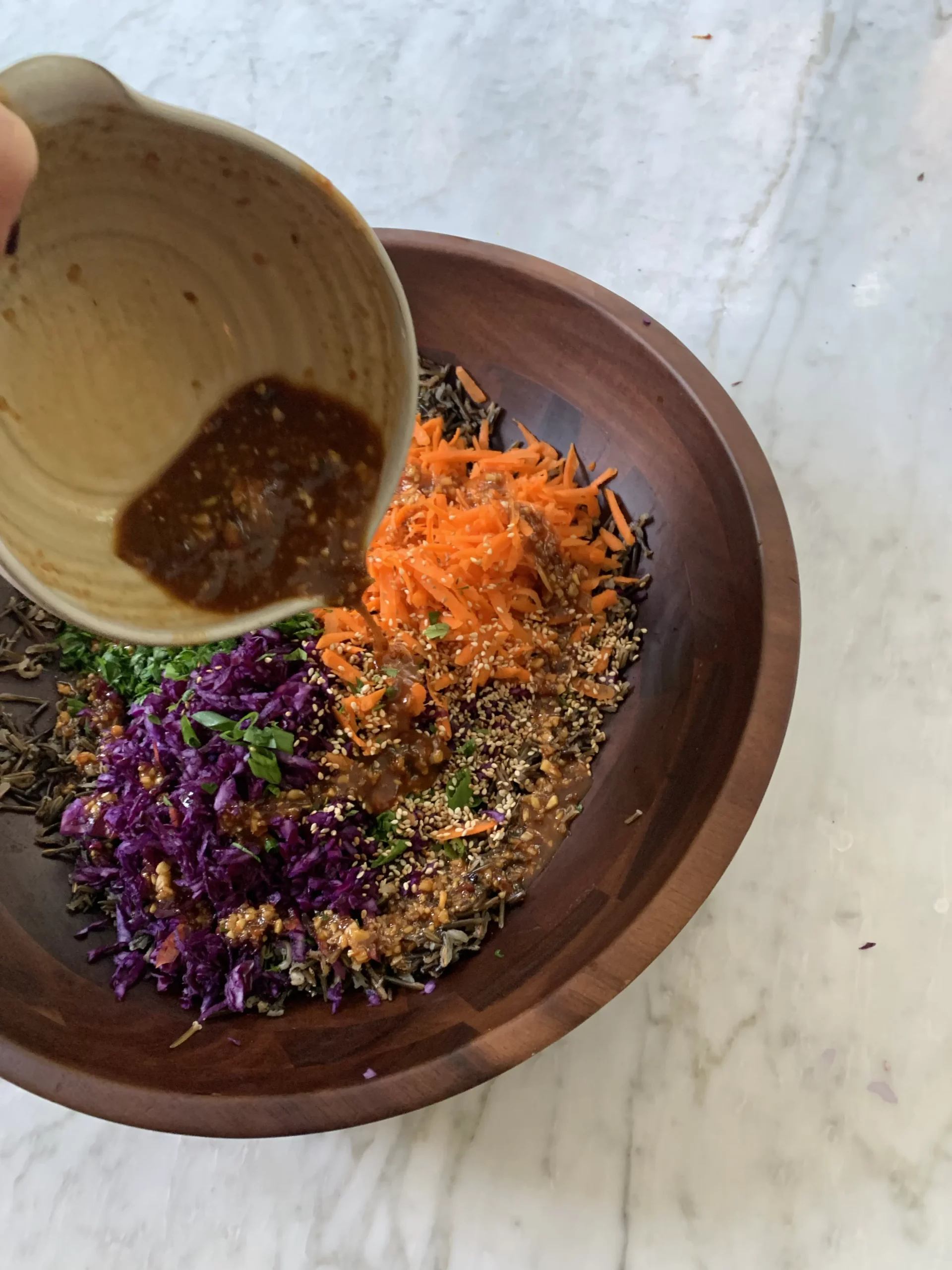 Miso Ginger Wild Rice Salad
