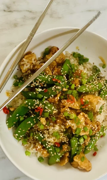 Crispy Orange Tofu