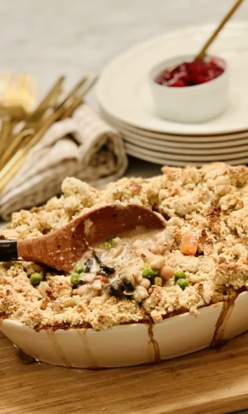 Vegetable Pot Pie With Almond Flour Crust