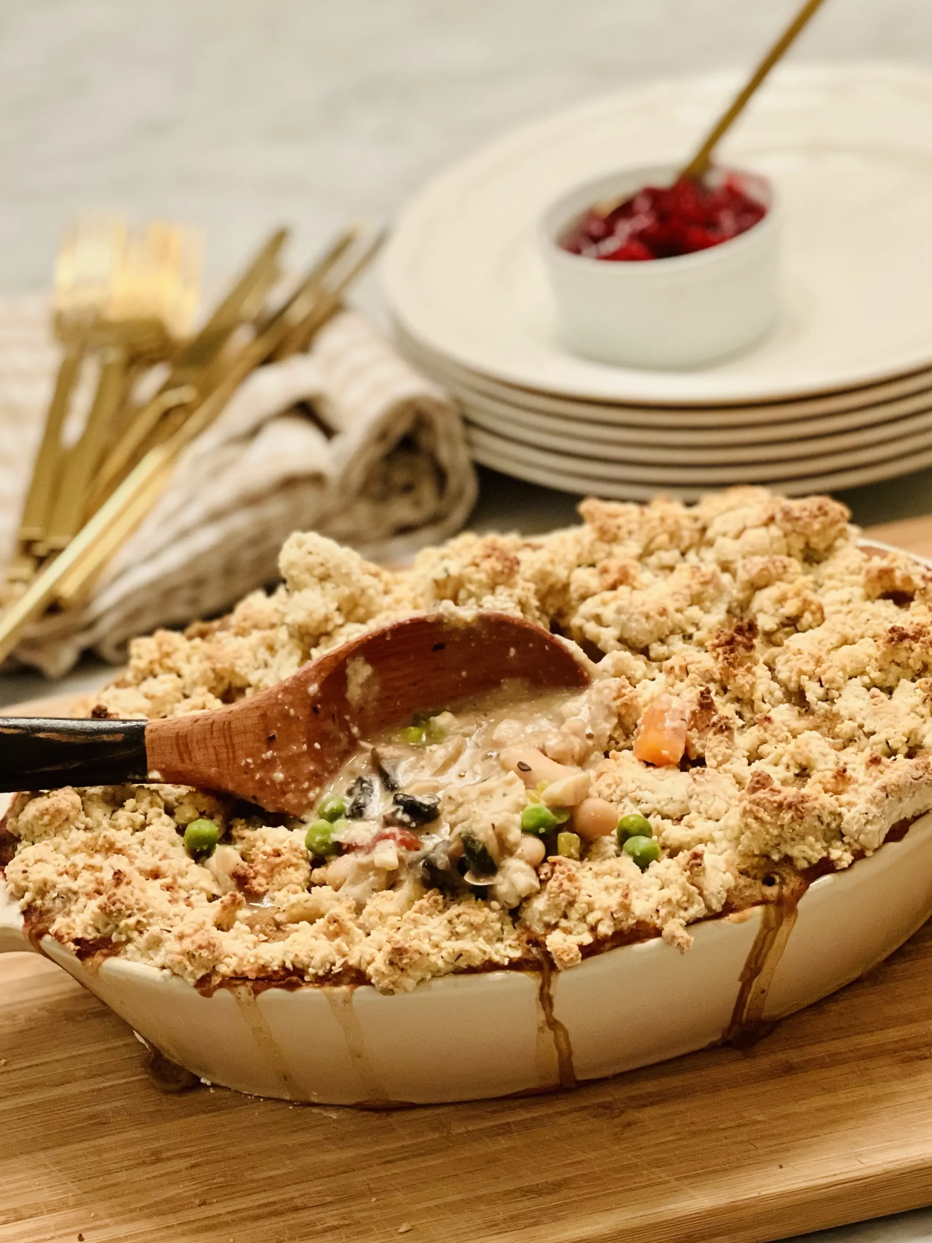 Vegetable Pot Pie With Almond Flour Crust