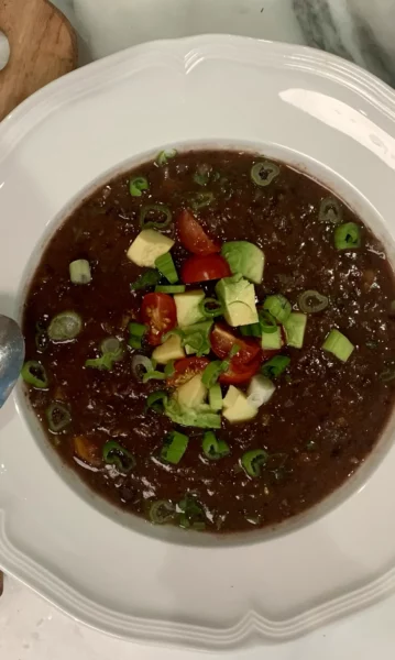 Zesty Black Bean Soup
