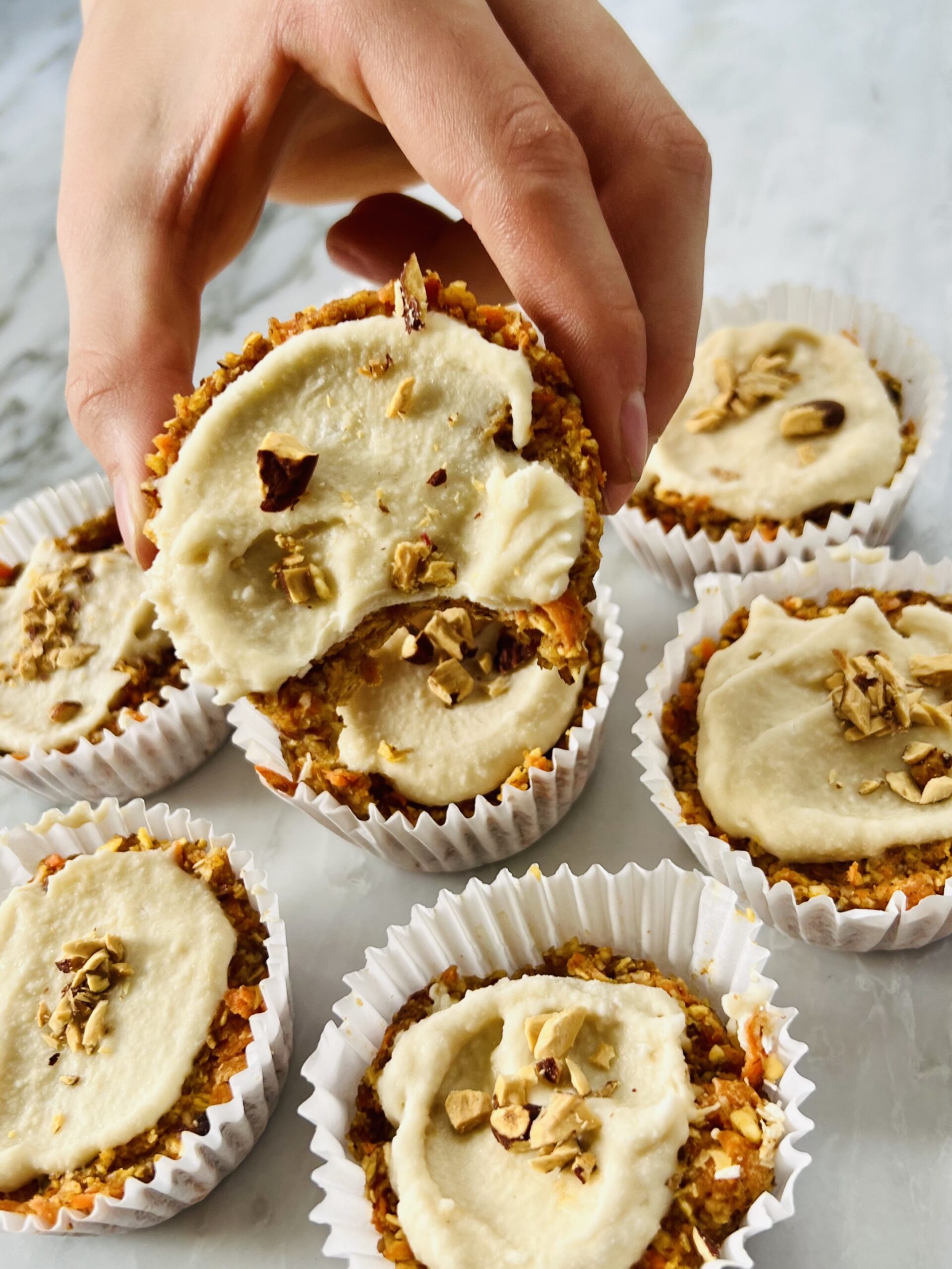 Raw Carrot Cupcakes